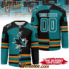 San Jose Sharks - Premium NHL Personalized Split Color Hockey Jersey