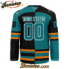 San Jose Sharks - Premium NHL Personalized Split Color Hockey Jersey