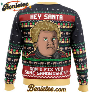Sandwiches for Santa Bad Santa Ugly Christmas Sweater