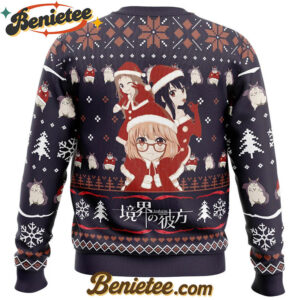 Santa Ai, Mirai, Mitsuki Beyond the Boundary Ugly Christmas Sweater