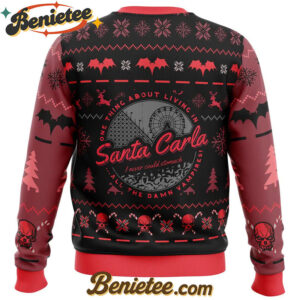 Santa Carla The Lost Boys Ugly Christmas Sweater