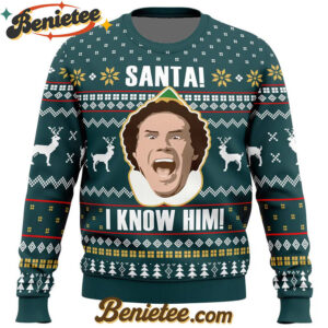 Santa I Know Him Elf Ugly Christmas Sweater