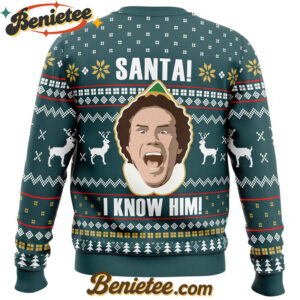 Santa I Know Him Elf Ugly Christmas Sweater