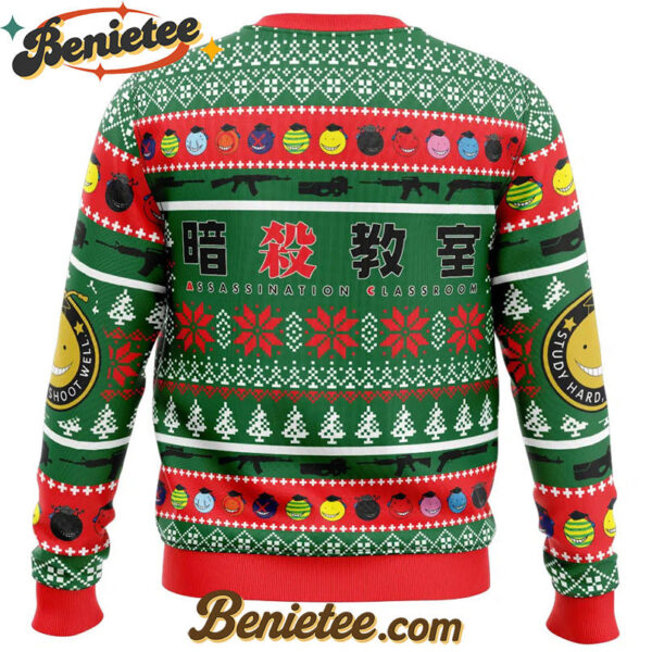 Santa Koro-Sensei Assassination Classroom Ugly Christmas Sweater
