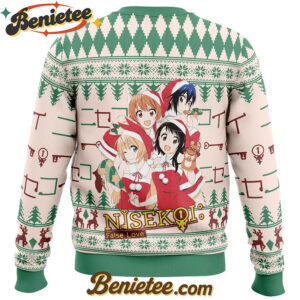 Santa Kosaki, Chitoge, Seishiro, Marika Nisekoi Ugly Christmas Sweater