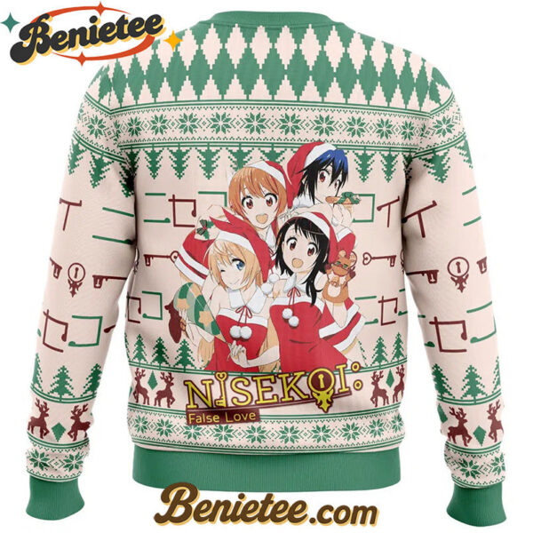 Santa Kosaki, Chitoge, Seishiro, Marika Nisekoi Ugly Christmas Sweater