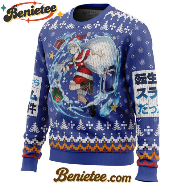 Santa Rimuru That time I got reincarnated as a slime Christmas Sweater