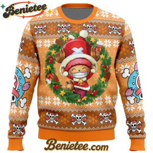 Santa Tony Chopper One Piece Ugly Christmas Sweater