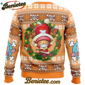 Santa Tony Chopper One Piece Ugly Christmas Sweater