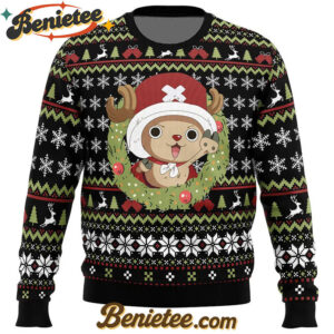 Santa Tony Tony Chopper One Piece Ugly Christmas Sweater