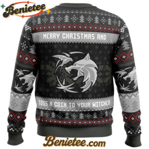 Santa Witcher The Witcher Ugly Christmas Sweater