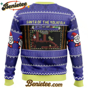 Santa of the Yolkfolk A Dizzy Prince of the Yolkfolk Ugly Christmas Sweater