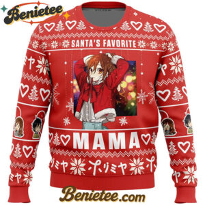 Santa's Favorite Mama Horimiya Ugly Christmas Sweater