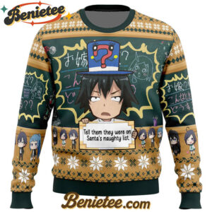 Santas Naughty List My Teen Romantic Comedy Ugly Christmas Sweater