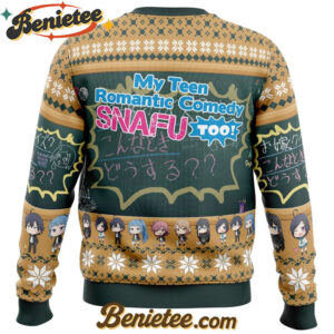 Santas Naughty List My Teen Romantic Comedy Ugly Christmas Sweater