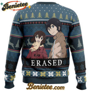 Satoru And Kayo Erased Ugly Christmas Sweater