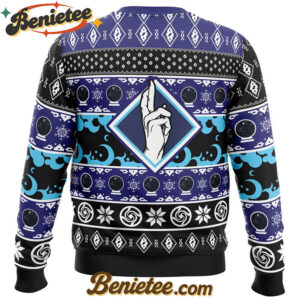 Satoru Gojo Domain Expansion Jujutsu Kaisen Ugly Christmas Sweater
