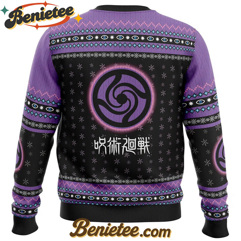 Satoru Gojo Jujutsu Kaisen Ugly Christmas Sweater