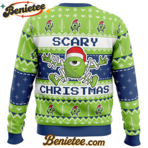 Scary Christmas Mike Wazowski Monster Inc Ugly Christmas Sweater