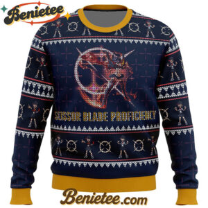 Scissor Blade Proficiency Matoi Ryuuko Kill la Kill Ugly Christmas Sweater