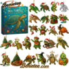 Sea Turtle Advent Calendar, Christmas Countdown Advent Calendar Gift Box with 24 Acrylic Ornaments