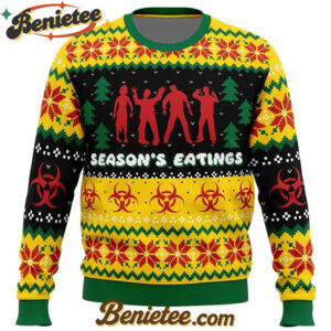 Season's Eatings Zombie Ugly Christmas Sweater