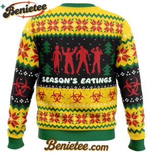 Season's Eatings Zombie Ugly Christmas Sweater