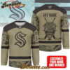 Seattle Kraken - Premium NHL Camo Army Hockey Jersey