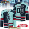 Seattle Kraken - Premium NHL Personalized Split Color Hockey Jersey