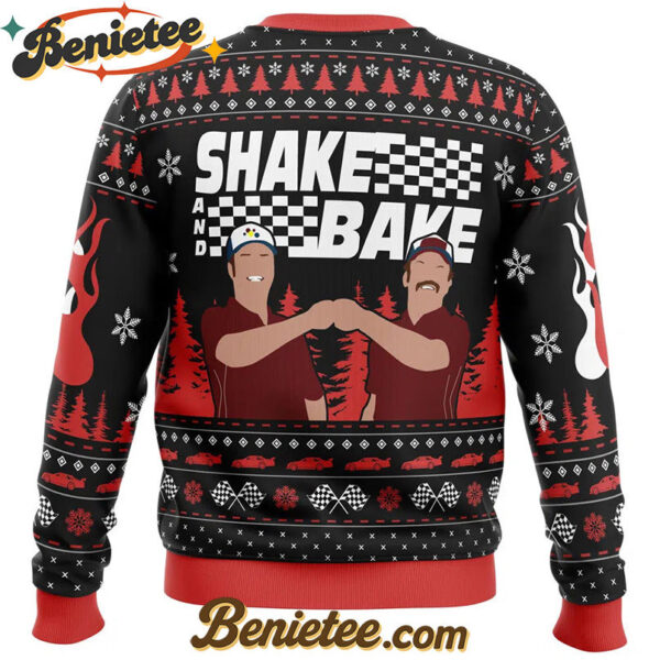 Shake And Bake Talladega Nights Ugly Christmas Sweater
