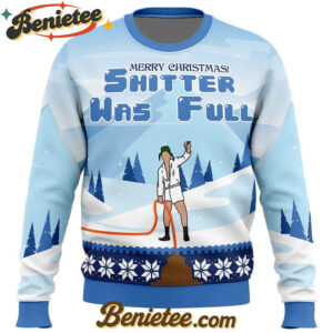 Shitter was Full National Lampoon's Christmas Vacation Ugly Christmas Sweater