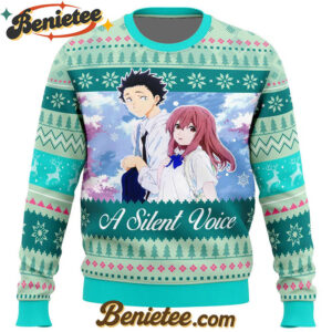 Shouko and Shouya A Silent Voice Ugly Christmas Sweater