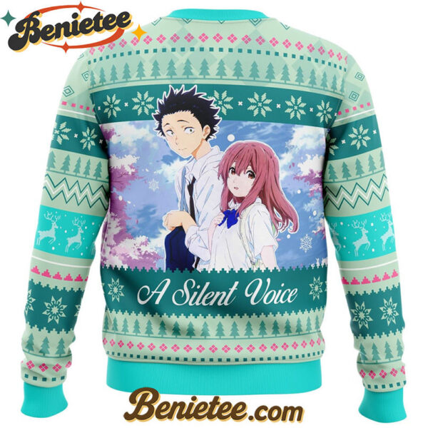 Shouko and Shouya A Silent Voice Ugly Christmas Sweater