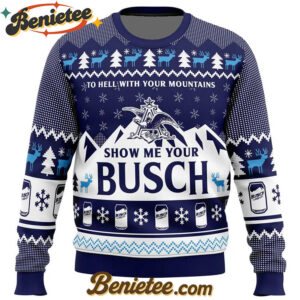 Show Me Your Busch Ugly Christmas Sweater