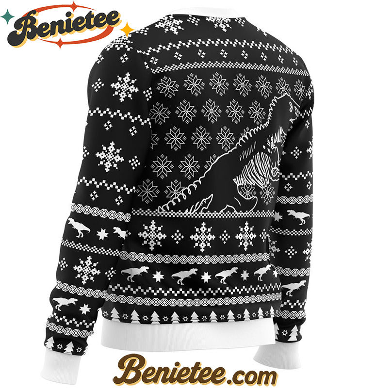 Skeleton Christmas Jurassic Park Ugly Christmas Sweater