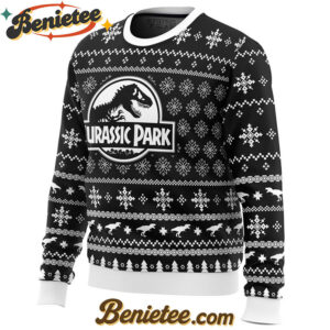Skeleton Christmas Jurassic Park Ugly Christmas Sweater