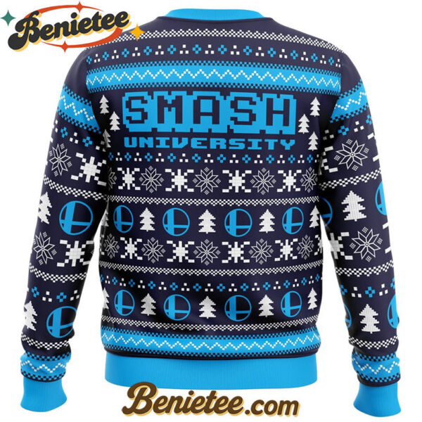 Smash University Super Smash Bros Ugly Christmas Sweater