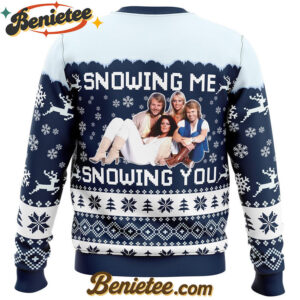 Snowing Me Snowing You ABBA Ugly Christmas Sweater