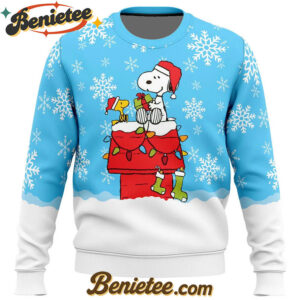 Snowy Christmas Snoopy Ugly Christmas Sweater