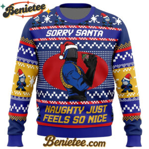 Sorry Santa Cobra Commander GI Joe Ugly Christmas Sweater