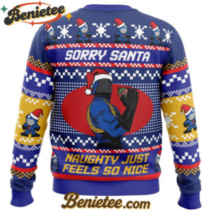 Sorry Santa Cobra Commander GI Joe Ugly Christmas Sweater