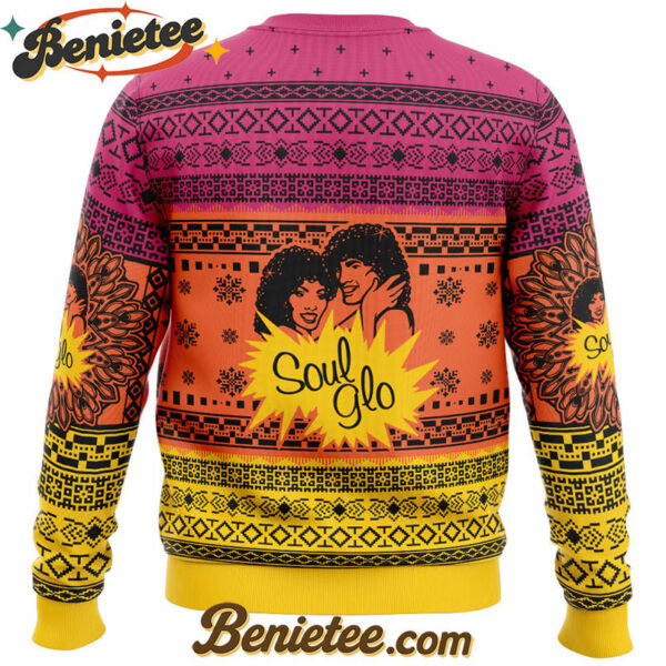 Soul Glo Coming to America Ugly Christmas Sweater