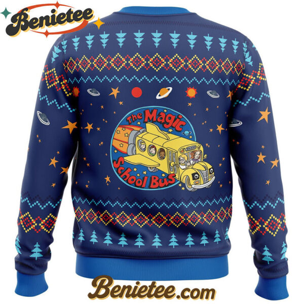 Space Adventures The Magic School Bus Ugly Christmas Sweater