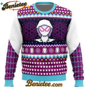 Spider Gwen Spider Verse Spiderman Marvel Ugly Christmas Sweater