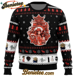 Spirited Away Anime Studio Ghibli Ugly Christmas Sweater