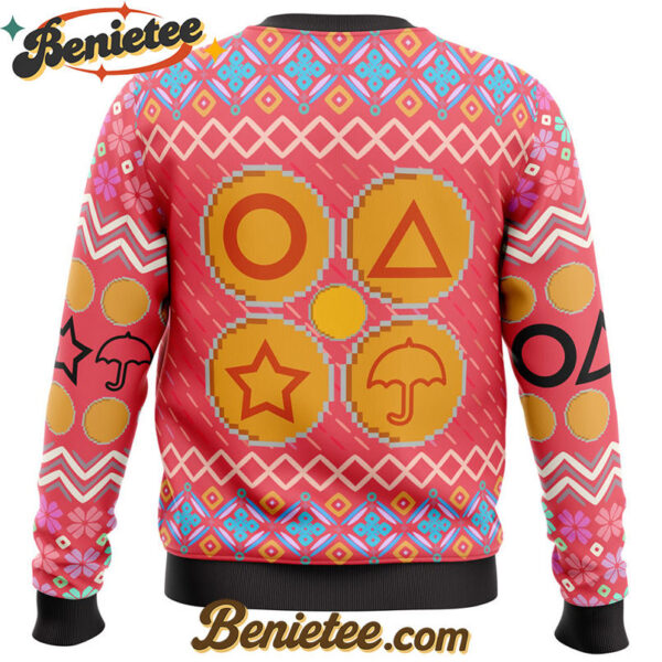 Squid Game Squidmas Ugly Christmas Sweater