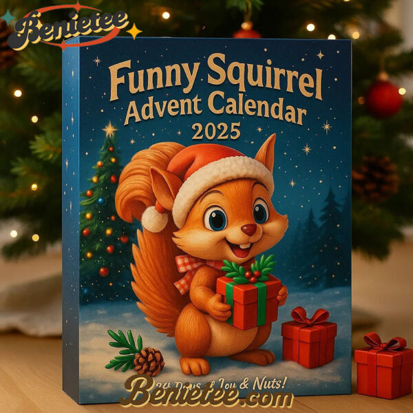 Squirrel Advent Calendar 2025, Christmas Countdown Advent Calendar Gift Box with 24 Acrylic Ornaments