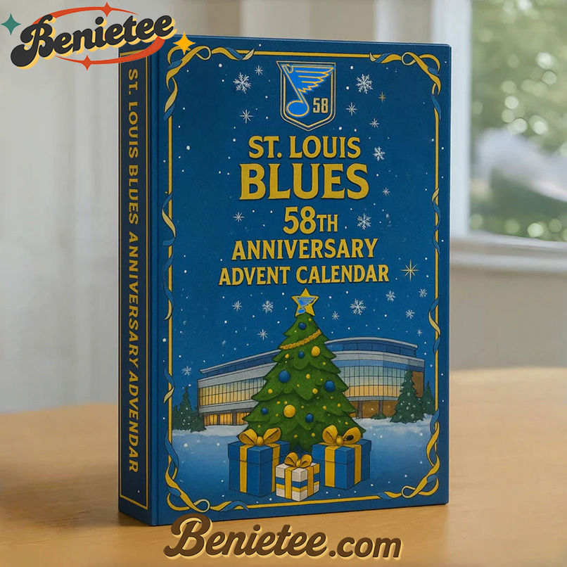 St Louis Blues Advent Calendar, Christmas Countdown Advent Calendar Gift Box with 24 Acrylic Ornaments