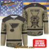 St. Louis Blues - Premium NHL Camo Army Hockey Jersey