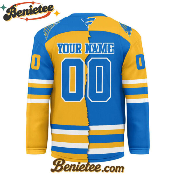 St. Louis Blues - Premium NHL Personalized Split Color Hockey Jersey